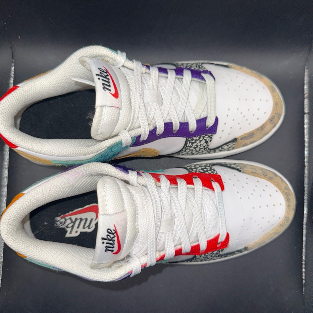 Size 6 - Nike Dunk SE Low Safari Mix Wmns, DN3866-100, Clean, No Box, Good Cond - Picture 6 of 10